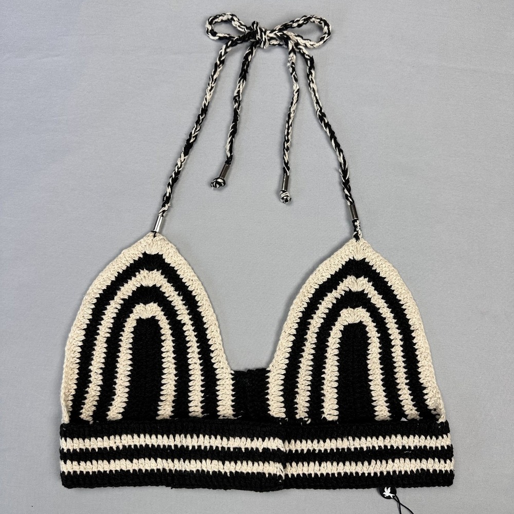 One Teaspoon Hypnotized Crochet Bralette Womens XS/S Handmade Boho Festival Top - Picture 9 of 9
